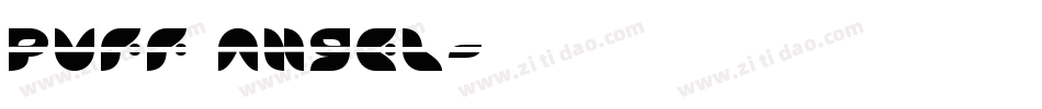 Puff Angel字体转换